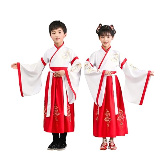 Genérico Regalo Niña 4 Años Traje Tradicional Chino. Disfraz De Cosplay De Dinastía Han Para Niños 4 A 16 Años. Ropa Actuación Para Escuela Y Fiestas. Vestuario Carnaval Exótico