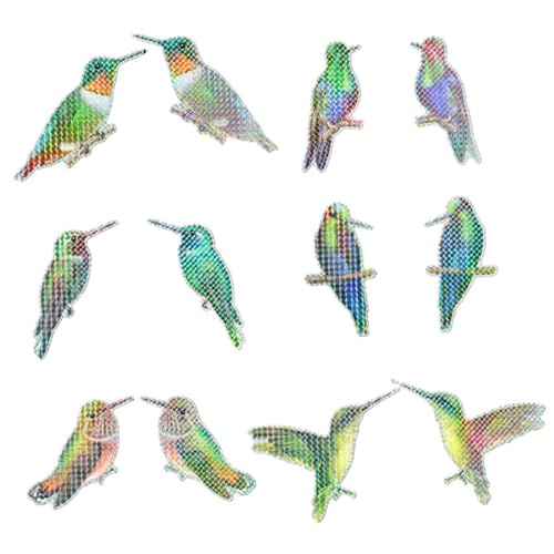 LIFKOME Adhesivos Anticolisión para Ventanas con Diseño Estático de Pájaros Pegatinas para Protección de Aves y Decoración Interior Elegante