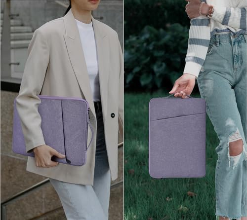Image of 14 Inch Laptop Sleeve Case for HP Chromebook /Stream /Pavilion Plus 14, Lenovo IdeaPad, ASUS Vivobook Go, Dell Latitude Computer Bag, Ultra Violet