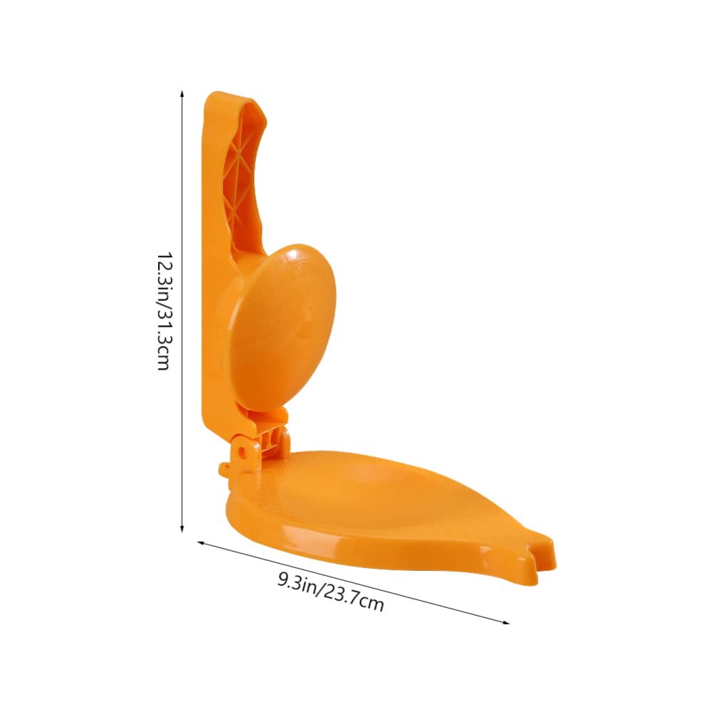 HEMOTON 2pcs Plastic Tortilla Press Authentic Tortilla Maker Corn Tortilla Machine for Flour Tortilla Dough Press Flour Corn Press Orange