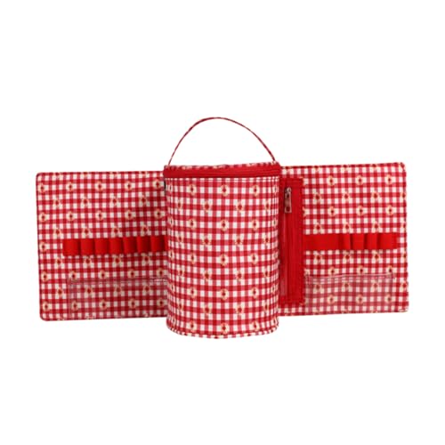 CIMAXIC Crochet Project Bag for Women Knitting Tote Bag Zipper Sewing Tool Organizer for Crocheting Decorative Woolen Yarn