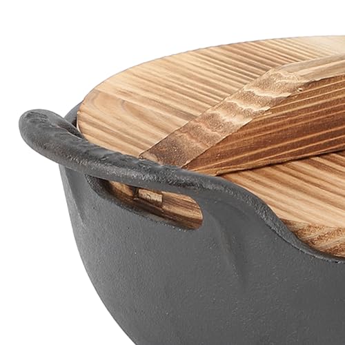 Wok tradicional chino de hierro fundido de 7.9 pulgadas miniatura 6