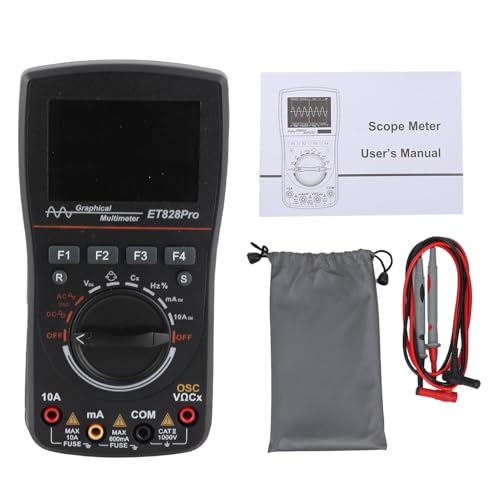 Image of ET828 pro Handheld Digital Oscilloscope Multimeter 1MHz 2.5Msps Portable Multifunction Tester for Electronics Lab