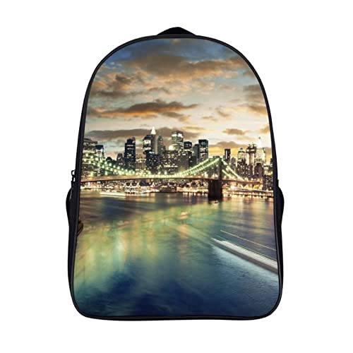 Sac d'école Brooklyn Bridge unisexe 40x28x16cm pour l'école primaire