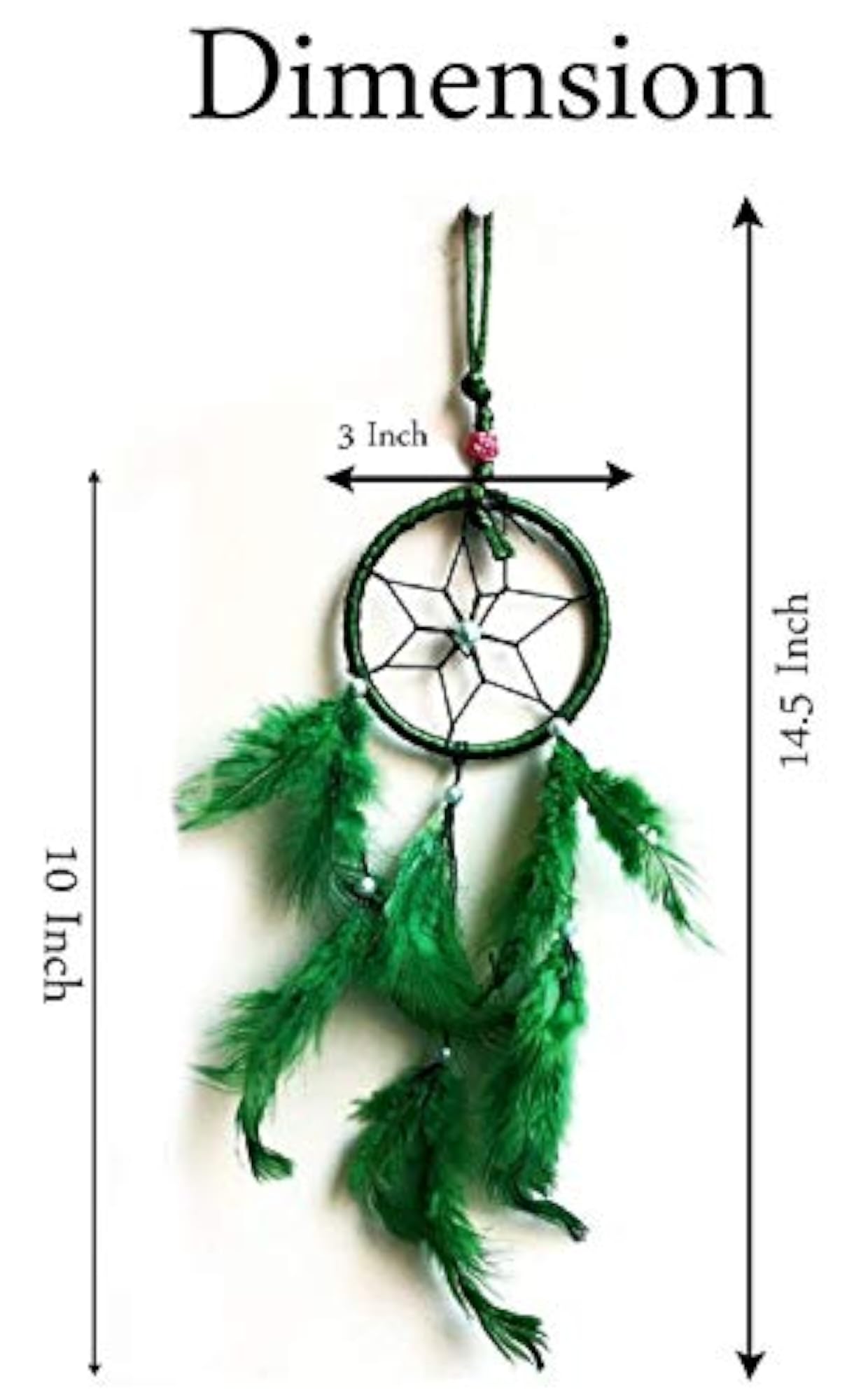 Dream Catcher for Bedrooms, Green and Yellow Decor