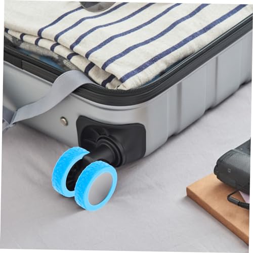 8pcs Silicone Luggage Wheel Protectors for Suitcase Noise-reducing Wheel Covers Travel Accessories Easy Installation Fits Wide3