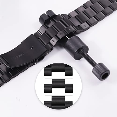 JFUME Compatible with Apple Watch Band 42mm 44mm 45mm 49mm Metal for iWatch bands foreries SE 9 8 7 6 5 4 3 2 1 Ultra Ultra2 Men 304 Stainless Steel Adjustable - Image 4