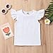 LYQTloml Toddler Baby Girls Ruffle Sleeve Shirt Plain Solid Sleeveless Tshirt Top Blouse Kids Casual Clothes 2PCS