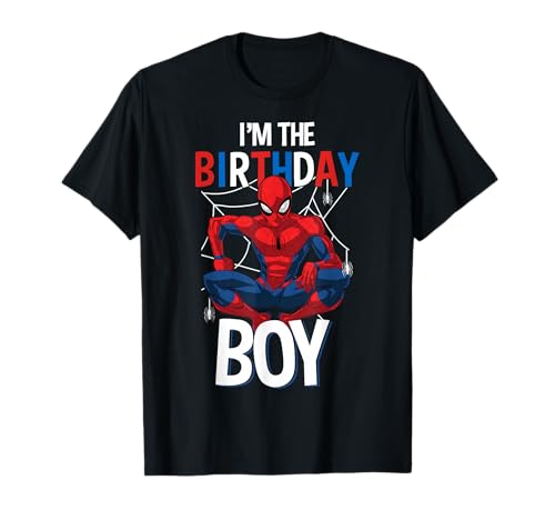 Marvel Spider-Man Classic Im The Birthday Boy T-Shirt Small