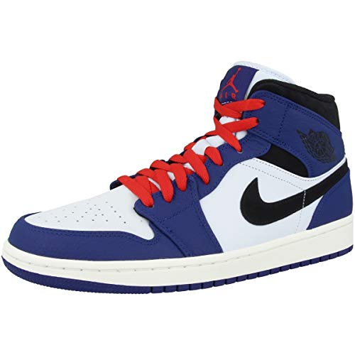 Jordan Herren 1 Mid Se Fitnessschuhe, Mehrfarbig (Deep Royal Blue/Black/Half Blue 000), 43 EU