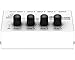 Behringer MICROMIX MX400 Ultra Low-Noise 4-Channel Line Mixer, Black