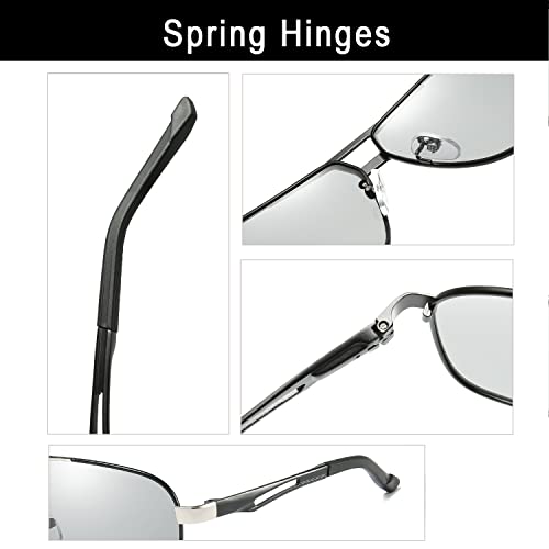 Image of YIMI Men's Semi-Rimless Sunglasses (Pack of 1)