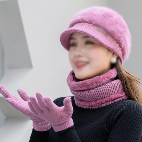 Winter Woolen Cap Thickened Warm Middle-Aged Mother in Autumn and Winter Elderly Padded2