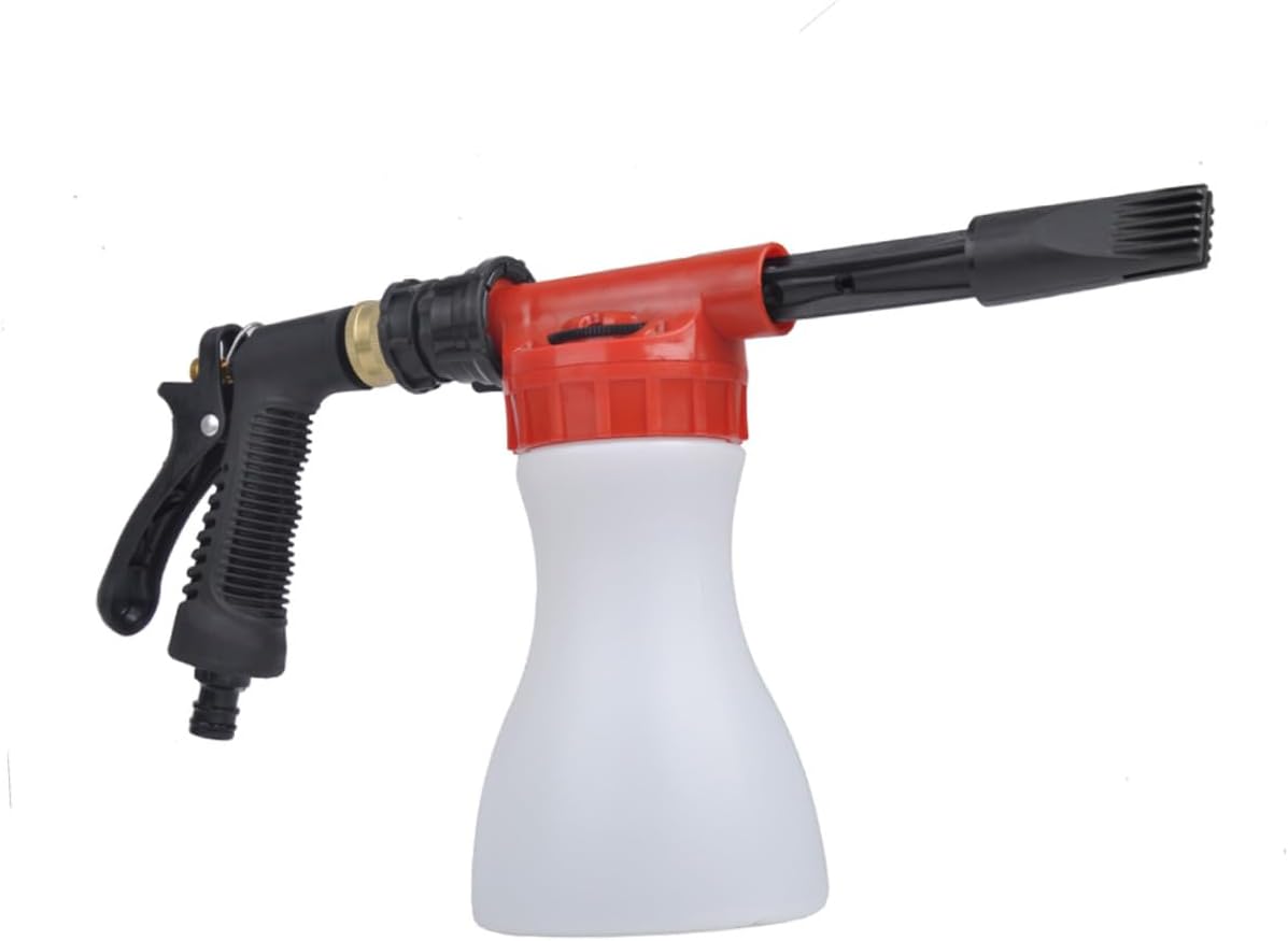 SUPVOX Portable Car Wash Water Sprayer Hand Press Gun for Efficient Cleaning and Watering Multi-Functional Tool Red for Home and Garden Use