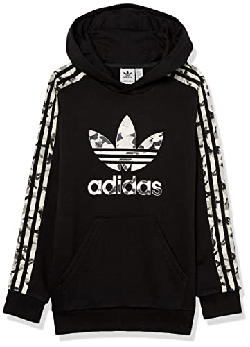 Image of adidas Originals Kids' Camouflage Hoodie, Black, X-Small