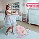 Holz Baby Puppenbett Krippen Set, Rosa Baby-Puppenbett Spielzeug, Schaukel-Baby-Puppenwiege Zubehör, Spielwiege für Puppen, Puppenmöbel Zubehör, Geschenk für Jungen und Mädchen Kinder, Ab 3 Jahren