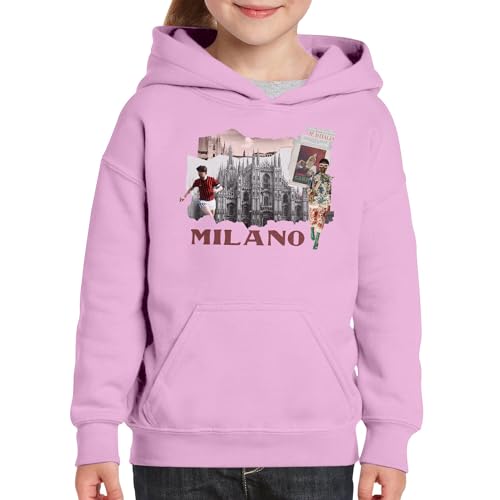 Hoodie enfant sweat pull confortable pour voyage et mi-saison Milan