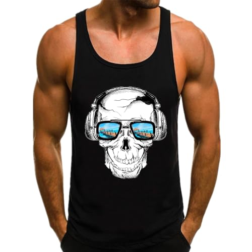 HOTCAT Tank Top Herren Ärmelloses Muskelshirt Fitness Gym Fashion Streetstyle Unterhemd Baumwolle Shirt