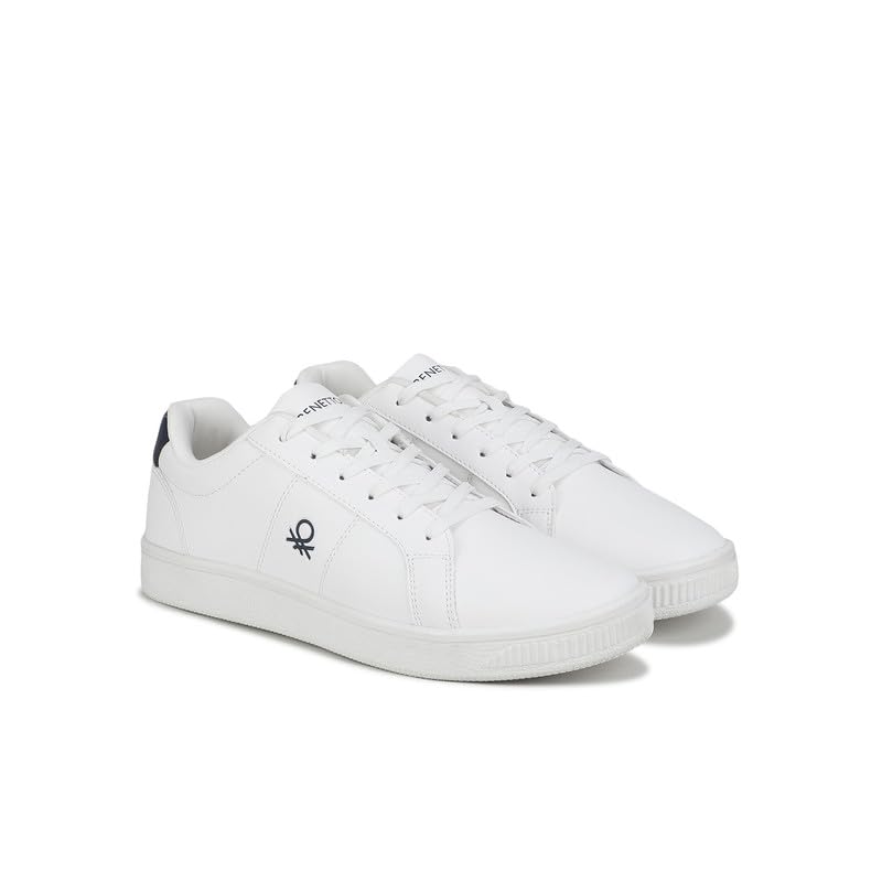 Image of United Colors of Benetton Mens United Colors of Benetton Solid Lace-up Basic Knot Sneakers Sneaker
