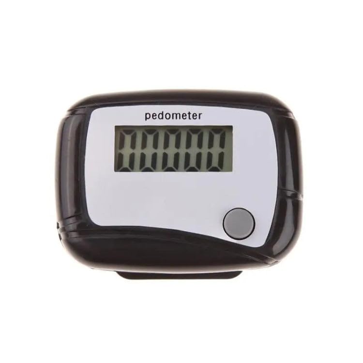 ELBME Single Function Pedometer Single Key Running Electro-Mechanical Counter