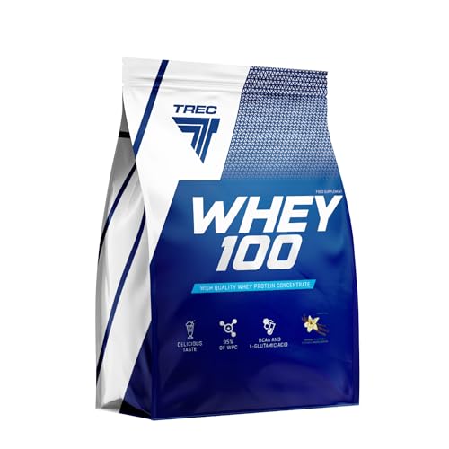 Whey 100 Trec Nutrition Vanille accompagne vos collations saines après le sport