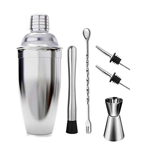 Set Coctelera Kit 6 Piezas Acero Inoxidable 550ml miniatura 1