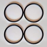 Roo Threads Aluminum Rings for Slings, Black (2 Pair)