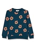 Aus kuscheligem Sweat TOM TAILOR Baby-Jungen Sweatshirt T-Shirt, Dress Blues Blue, 116/122