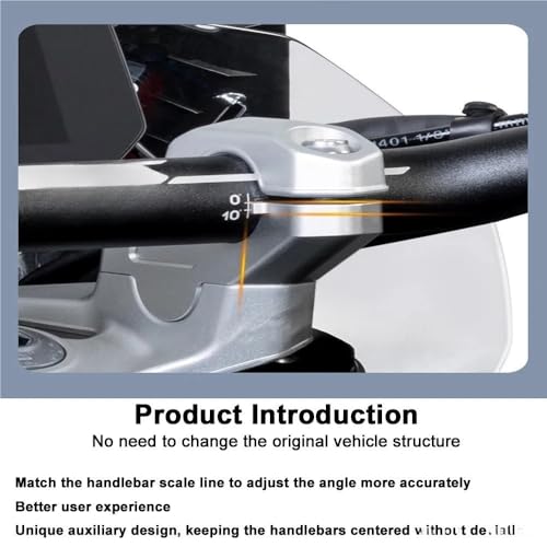 Moto riser guidon R1300GS fixations pour corriger la posture de conduite - 6