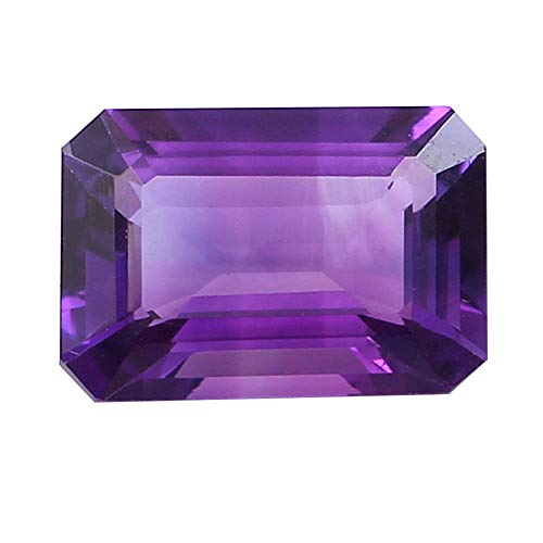 Améthyste naturelle de qualité supérieure taillée en rectangle 9x11mm