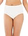 Bali Women's 3 Pack Comfort Revolution Brief Panty, White, 8/9