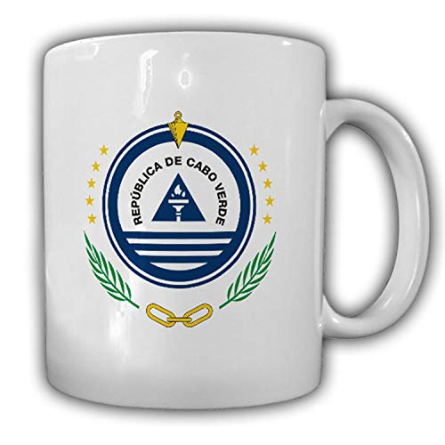Cap-Vert blason emblème République du Cabo Verde - Tasse de café #13536