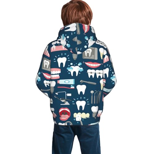 Dino on a Skateboard Surf Kid Hoodies Boys Sweatshirts Girls Pullover with Pocket4