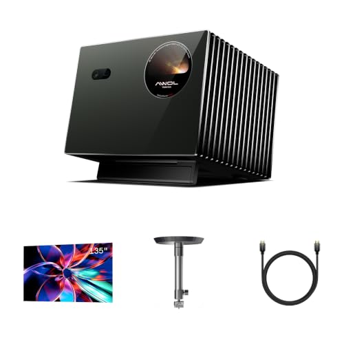 AWOL Valerion US AWOL Valerion VisionMaster Pro2 with 135" PureVision Fixed Frame Projector Screen and Ceiling Mount&HDMI Cable 12m