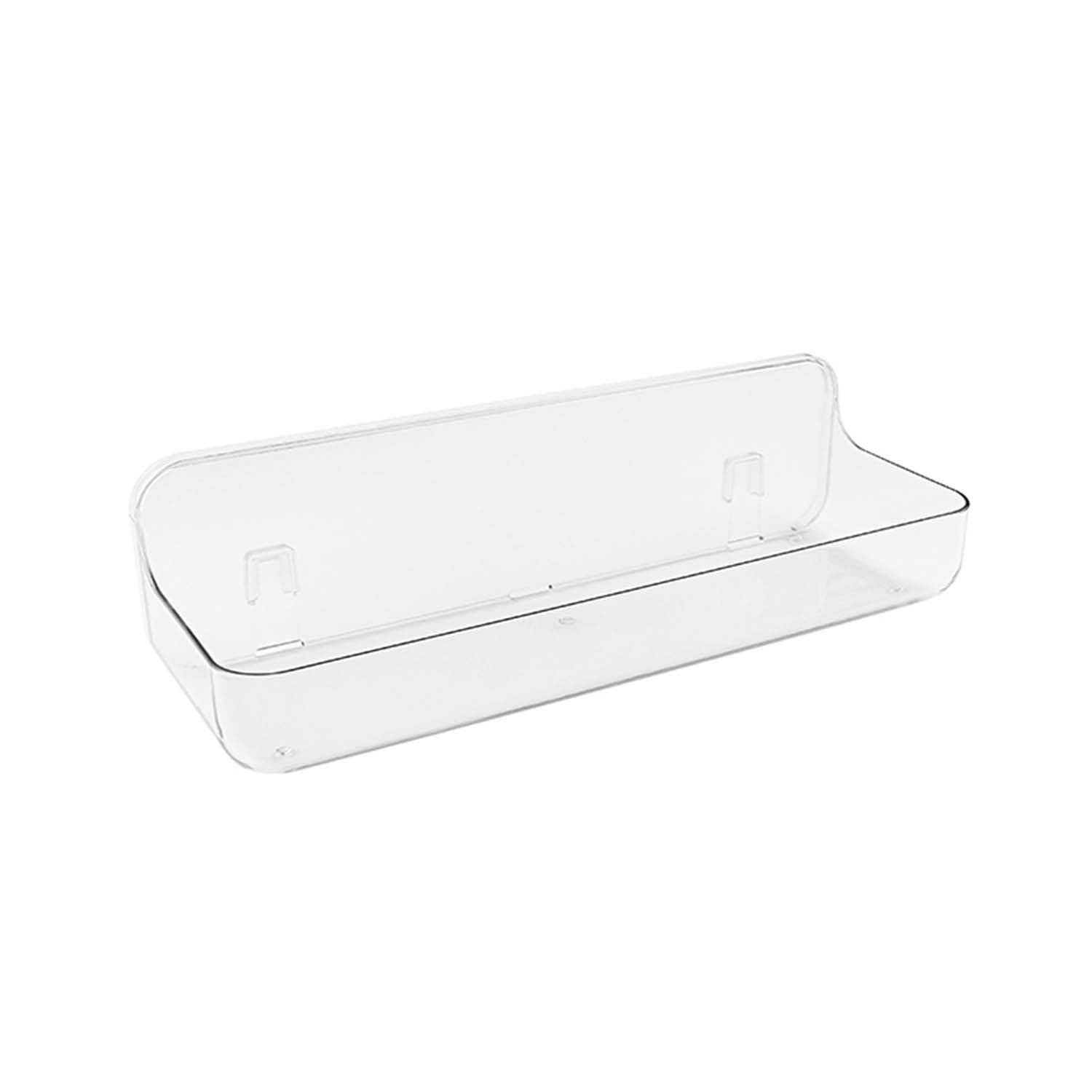 COLINCH No-Drill Acrylic Shower Caddy Wall Mounted Bathroom Shelf with Drain Holes Strong Adhesive Large Capacity for Shower