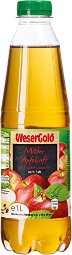 Wesergold Milder Apfelsaft PET, 6er Pack (6 x 1 l) Cover