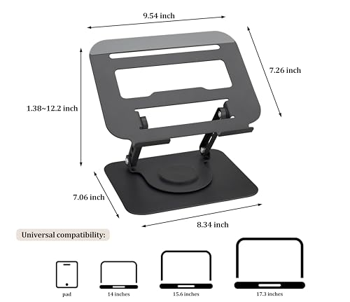 Base ergonómica ajustable para laptops hasta 17.3 pulgadas miniatura 2