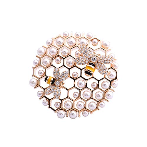 Broche, Moda Retro Lujo luz Broche de Perlas de Agua Dulce, circón Brillante Pecho Incrustaciones de decoración Broche suéter Aniversario de graduación Regalo de la Boda Ceremonia de Broche de Chal