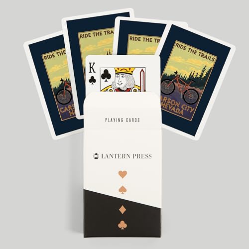 Lantern Press Carson City, Nevada, Baraja de Póker 52 cartas miniatura 6