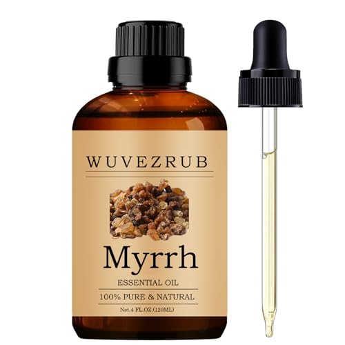 Wuvezrub Myrrh Essential Oil for Diffuser, Aromatherapy & DIY-120ml