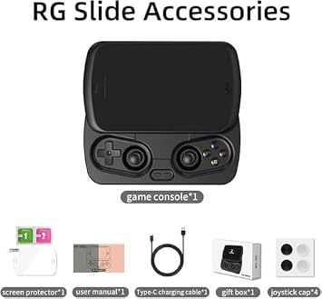 Handheld Retro Gaming Console, Foldable Design, 4.7-Inch IPS Screen, Supports Multiple Gaming Systems for Portable Entertainment