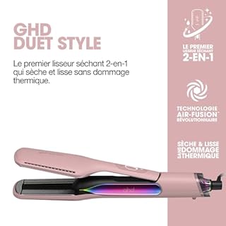 ghd - Lisseur séchant ghd Duet Style - Lisseur Séchant 2-en-1 (Rose) Collection Futurescape - Sèche et lisse en simultané Sans Dommage ni Frisottis - Tous types de cheveux, sur cheveux mouillés