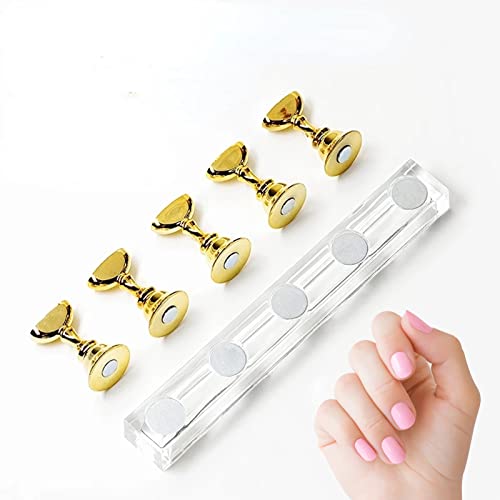 Présentoir D'art D'ongle de Manucure,Présentoirs pour Ongle de Pratique,Support d'Entraînement à Ongles,Support Magnétique pour Faux Ongles,Pour salon d'art Outils pour faux ongles Cover