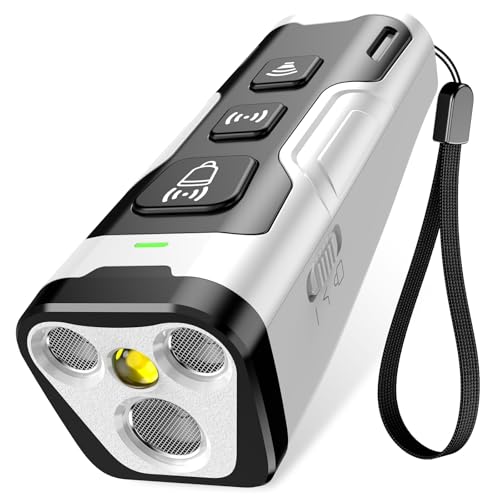 Dog Bark Deterrent Device, 3X Ultrasonic Anti Barking, 6 Training Modes 23 FT Range Barks No More Indoors Outdoors Behavior Correct Safe & Humane Rechargeable Compact Bark Control for Dogs (Silver)