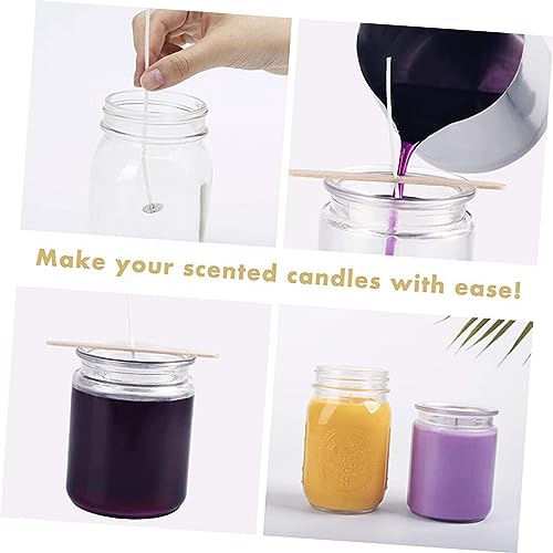 Kit de mechas para velas con copas de plástico redondas miniatura 4