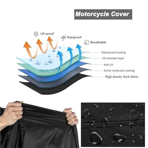 Housse de moto pour Hunter Cub CT125 bâche de protection imperméable - 5