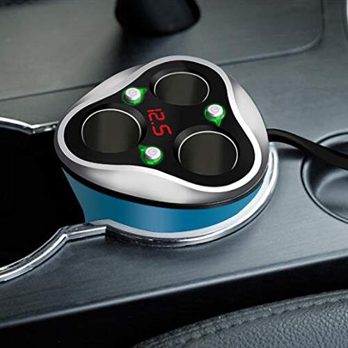 Caricabatteria da Auto, Caricatore rapido USB per Auto - Caricabatterie Multifunzionale - Accendino da Accendino One Tow Three - Caricabatterie rapido