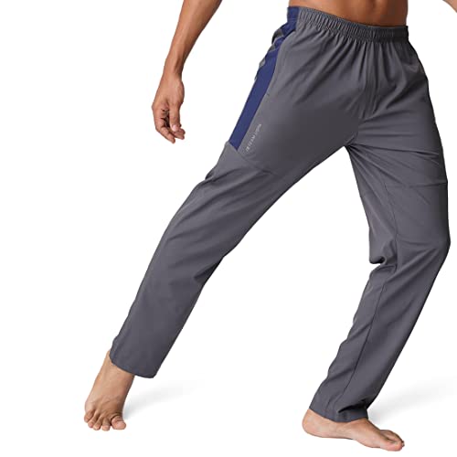 Image of U.S. Polo ASSN. Men's Regular Fit Mid Rise Elasticised Waist Panelled 1781 Lounge Regular Track Pants (Pack of 1)