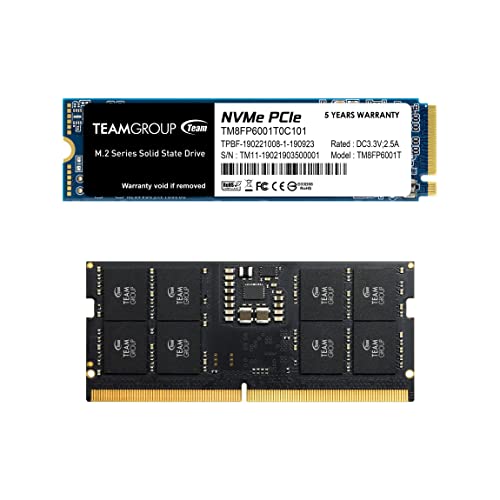 TEAMGROUP MP33 1TB TLC NVMe PCIe Gen3x4 M.2 2280 SSD Read/Write 1,800/1,500 MB/s TM8FP6001T0C101 Bundle with Elite SODIM - Detailed View