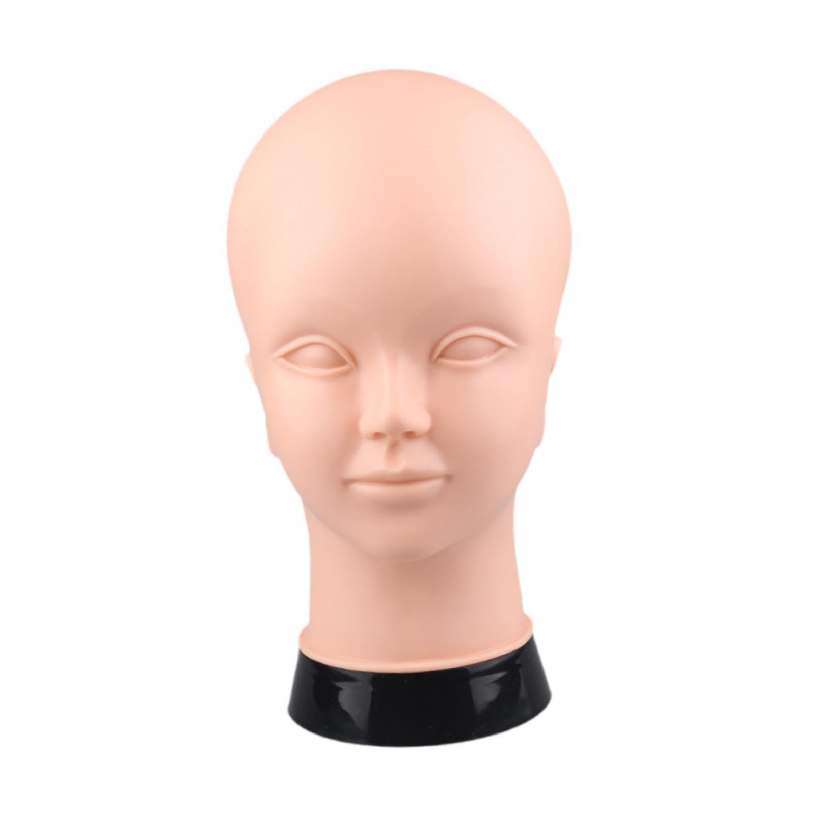 AUYXSSZ Practical Bald Styling Head For Wigs And Accessories Fashion Shows Salons And Personal Practicing Sew In Hair Mannequin Head With Ears Headwear